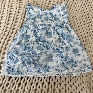Mud Pie Blue Floral Kids Dress